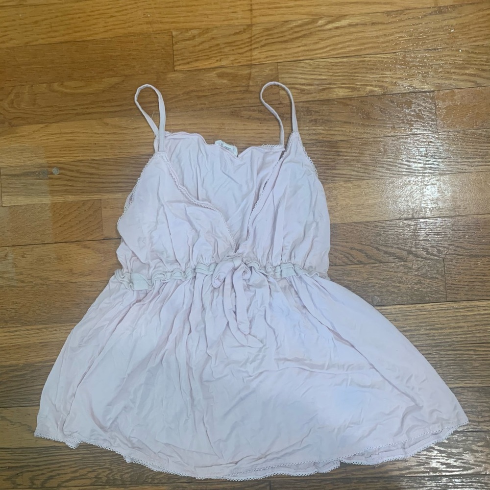 Light pink, super soft babydoll blouse